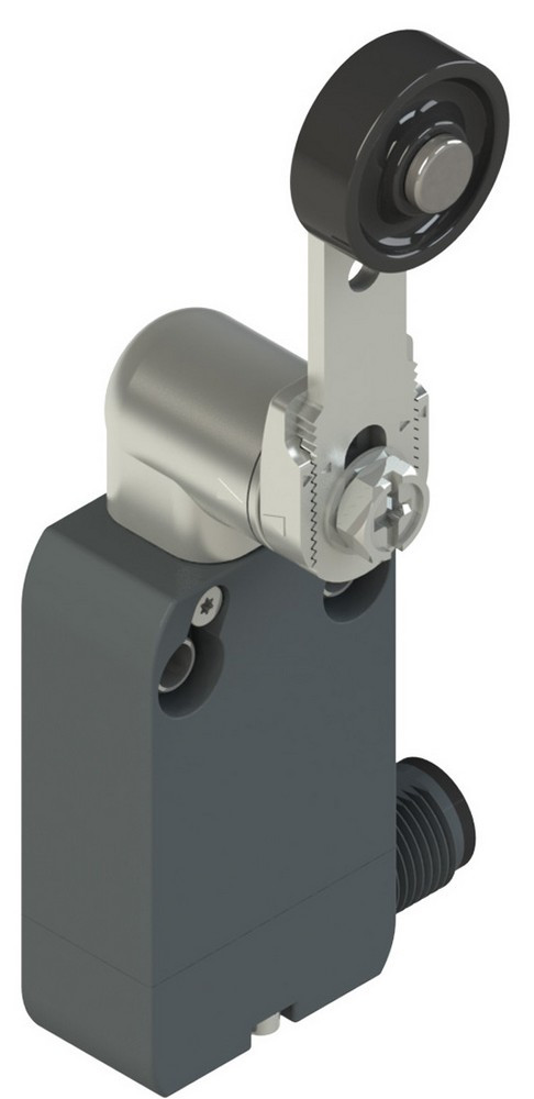 NF B112KF-DMKT6 Pizzato Elettrica Модульный выключатель со встроенным разъемом с регулируемым прямым металлическим поворотным рычагом и роликом диам.