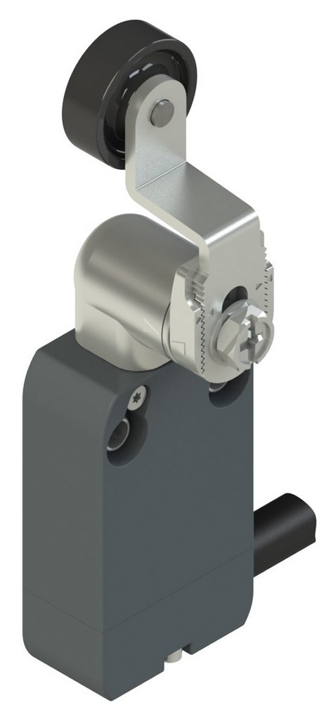 NF B112KE-DN5 Pizzato Elettrica Модульный выключатель со встроенным кабелем с регулируемым металлическим поворотным рычагом и роликом O 20 мм