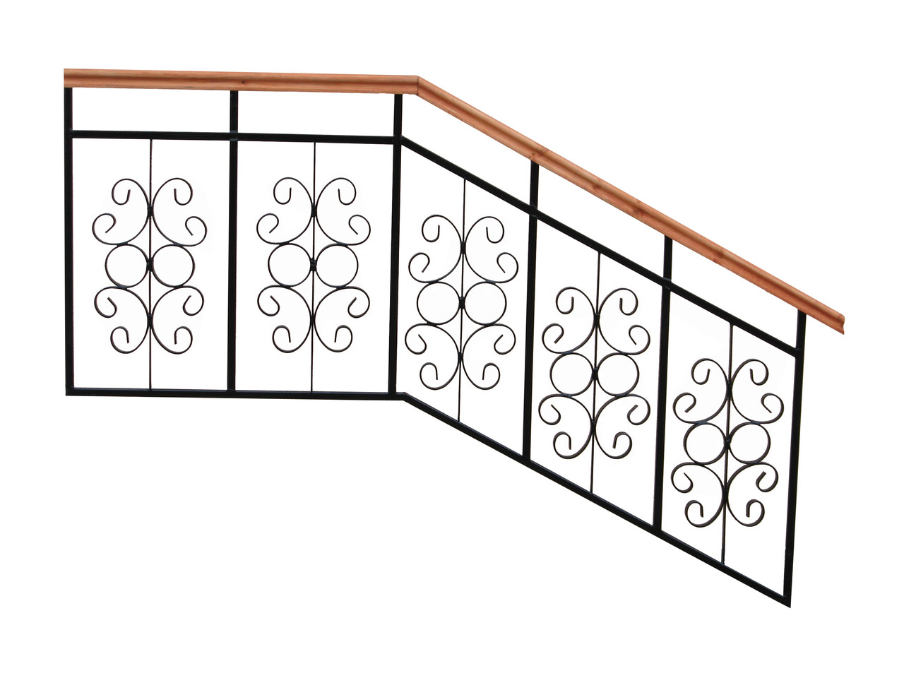 Кованые перила с орнаментом №5