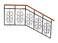 Кованые перила с орнаментом №5