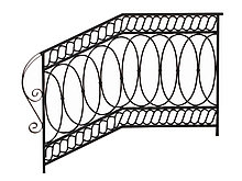 Перила металлические №6