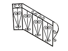 Декоративные кованые перила №8