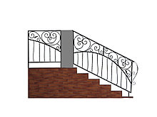 Современые кованые перила №12