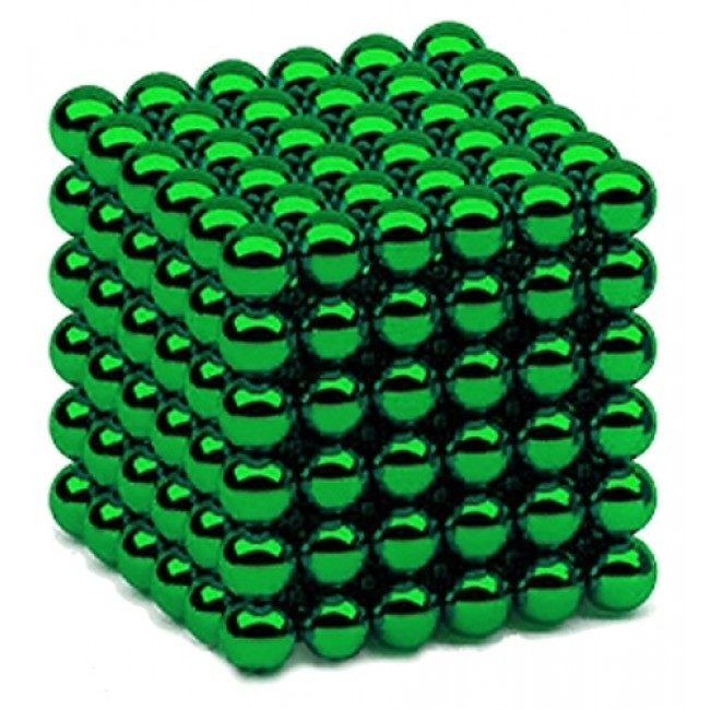 Неокуб 5 мм (альфа, зеленый) магнитный конструктор - фото 1 - id-p114410917