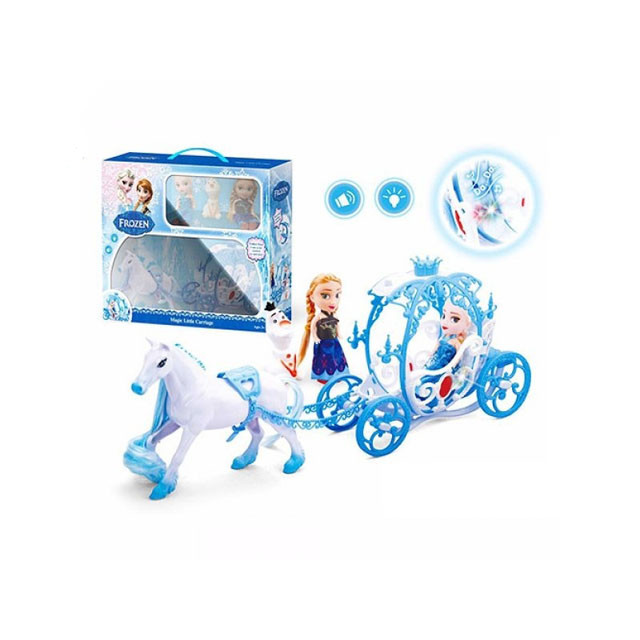 Игрушечная карета с маленькими куколками Frozen (свет, звук) 6307 - фото 2 - id-p114422661