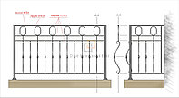 Кованые балконные ограждения 12