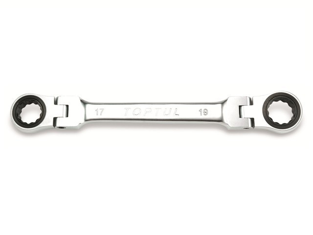 Ключ накидной  8х9мм с поворотными трещотками TOPTUL (AOAE0809)