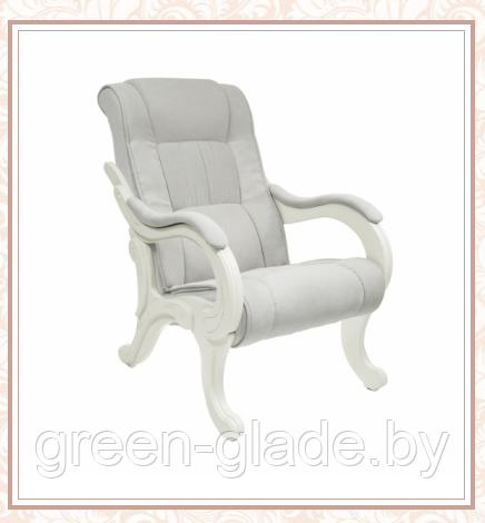 Кресло для отдыха модель 71 каркас Дуб шампань ткань Verona Light Grey