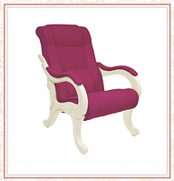Кресло для отдыха модель 71 каркас Дуб шампань ткань Verona Cyklam