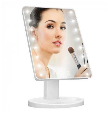 Косметическое зеркало с подсветкой Large Led Mirror (16 светодиода) - фото 4 - id-p114435861