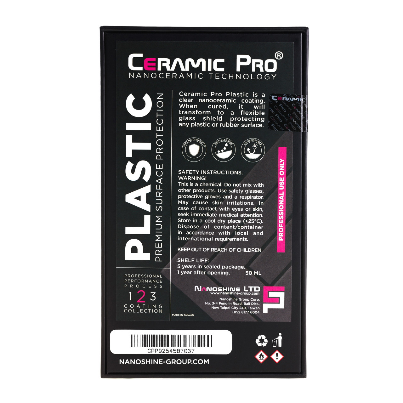 Plastic - Защитное покрытие для пластиковых и резиновых поверхностей | Ceramic Pro | 50мл - фото 2 - id-p67635938