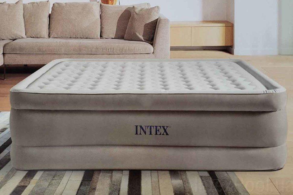 Надувная кровать Intex 152х203х46см, встроенный насос 220V, Ultra Plush Bed, арт. 64428 - фото 4 - id-p114439601