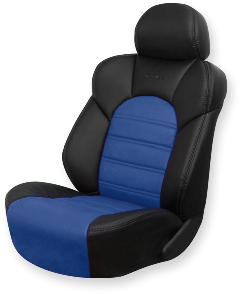 Чехлы на сидения Dinas Comfort, универсальные,черно-синие - фото 1 - id-p114423829