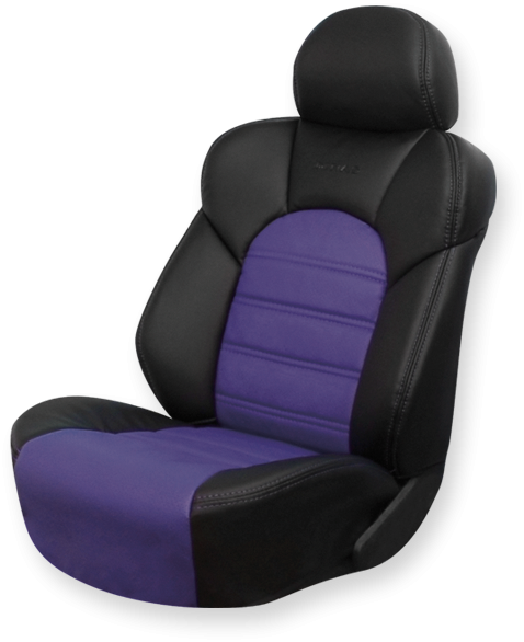Чехлы на сидения Dinas Comfort, универсальные, черно-фиолетовые - фото 1 - id-p114423828