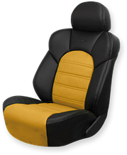 Чехлы на сидения Dinas Comfort, универсальные, черно-желтые