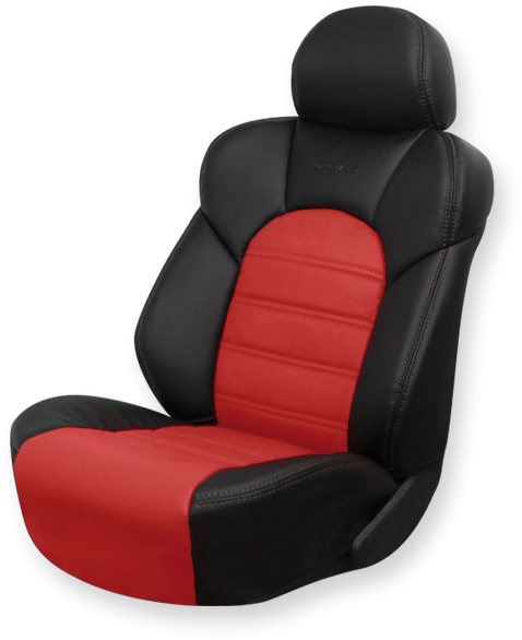 Чехлы на сидения Dinas Comfort, универсальные, черно-красные - фото 1 - id-p114423822