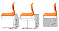 Сиденье пластиковое Форвард для стадионов с элементами крепления