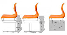 Сиденье пластиковое Форвард для стадионов с элементами крепления