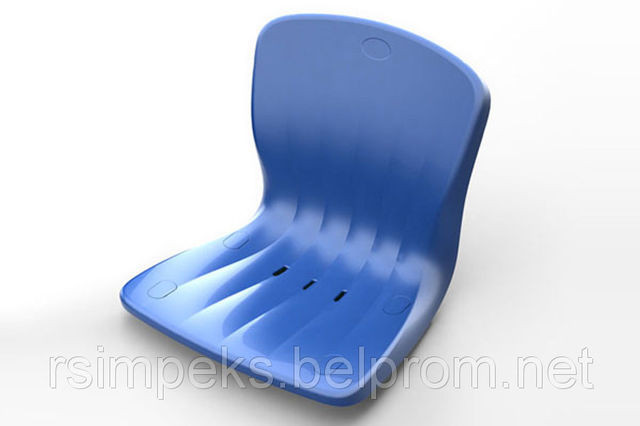 Пластиковое кресло на стальной опоре тройное. - фото 3 - id-p6701372