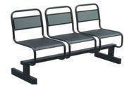 Секция сидений с перфорацией , трехместная - фото 3 - id-p6701451