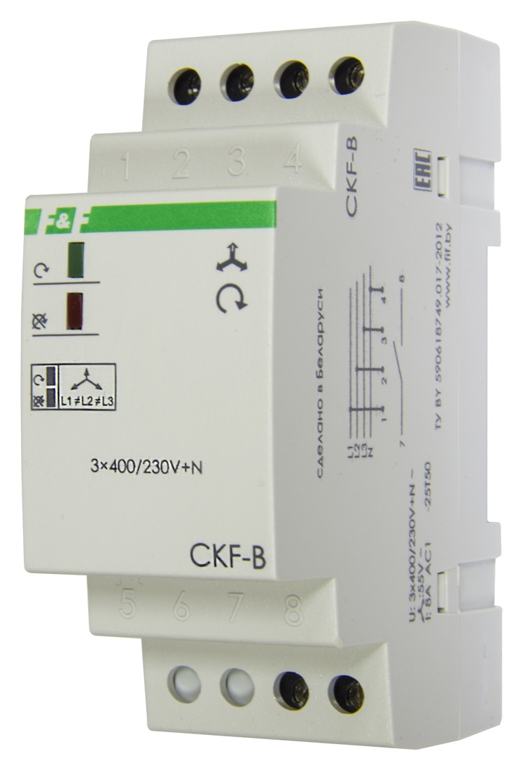 CKF-B Реле контроля наличия фаз (асимметрии и чередования) - фото 1 - id-p113845521