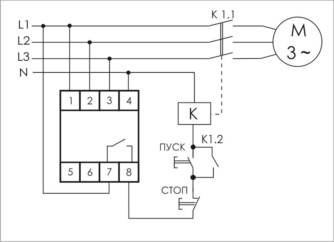 CKF-B Реле контроля наличия фаз (асимметрии и чередования) - фото 2 - id-p113845521
