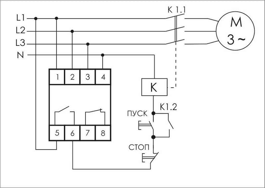CKF-BR Реле контроля наличия фаз (асимметрии и чередования) - фото 2 - id-p113845522
