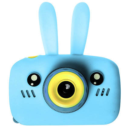 Детская цифровая камера GSMIN Fun Camera Rabbit (Голубой), фото 2