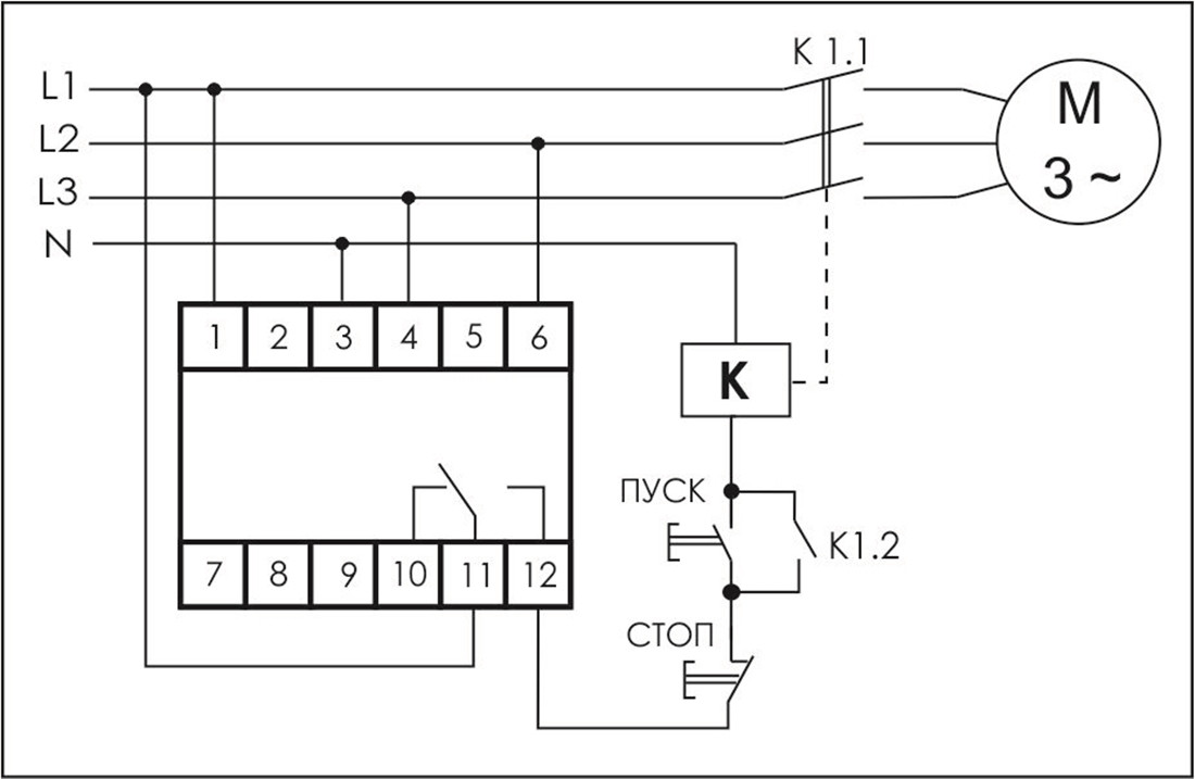 CKF-316 Реле контроля наличия фаз (асимметрии и чередования) - фото 2 - id-p113845524