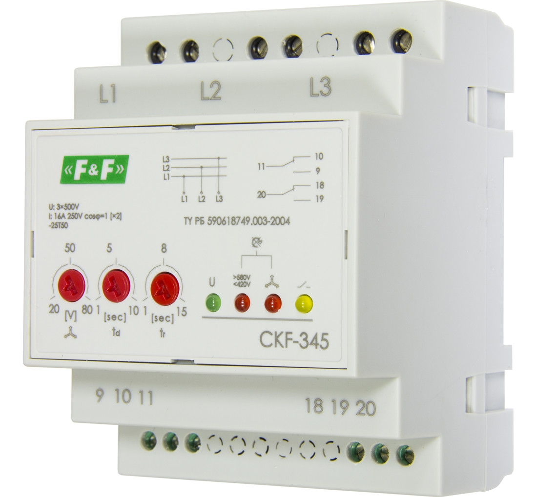 CKF-345 Реле контроля фаз с изолированной нейтралью - фото 1 - id-p113845527