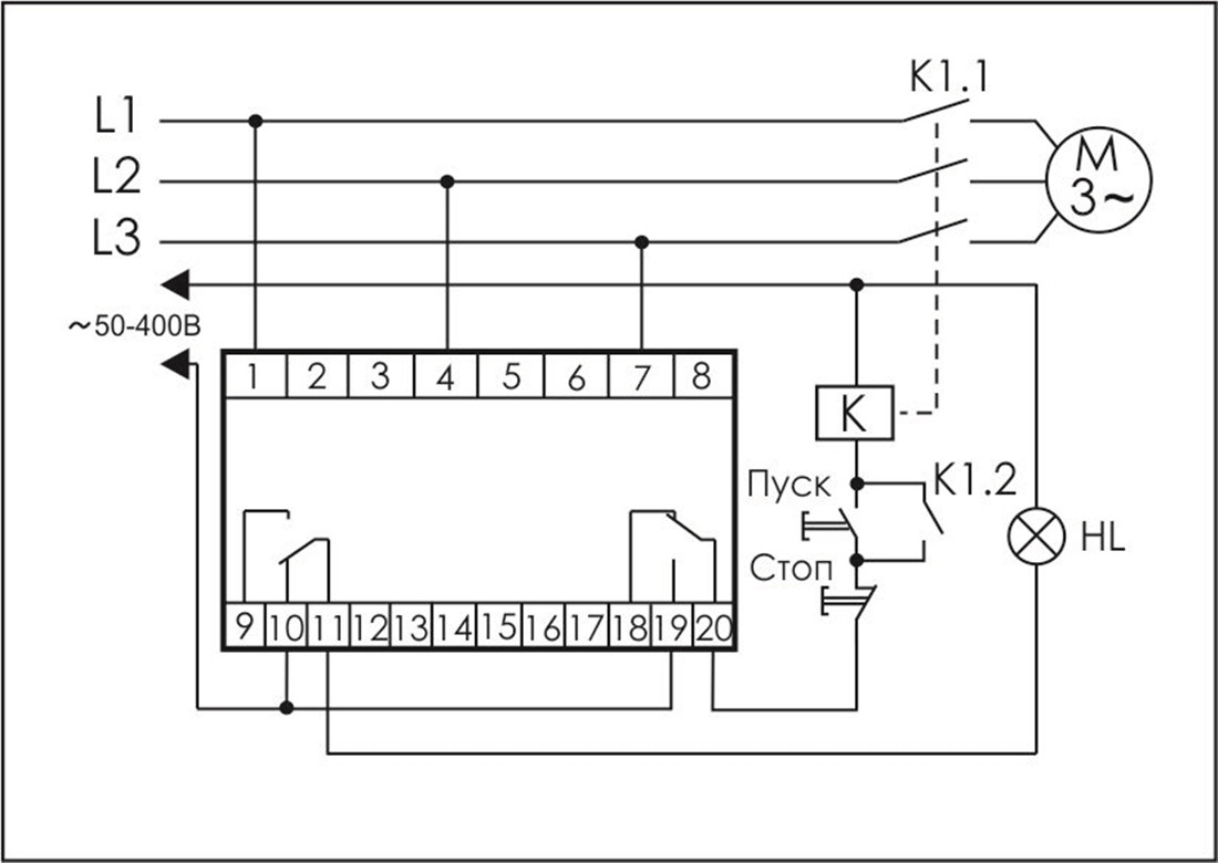 CKF-345 Реле контроля фаз с изолированной нейтралью - фото 2 - id-p113845527