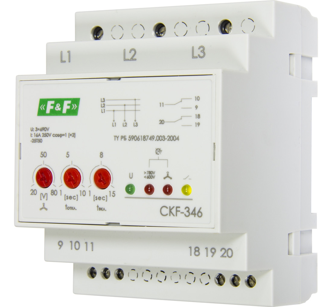 CKF-346 Реле контроля фаз с изолированной нейтралью - фото 1 - id-p113845528