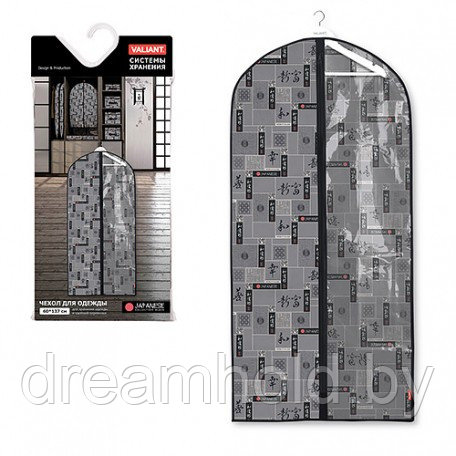 Чехол для одежды с прозрачной вставкой, большой JAPANESE BLACK - фото 1 - id-p114440468