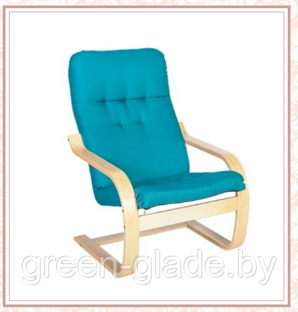 Кресло для отдыха Сайма каркас Береза ткань Emerald