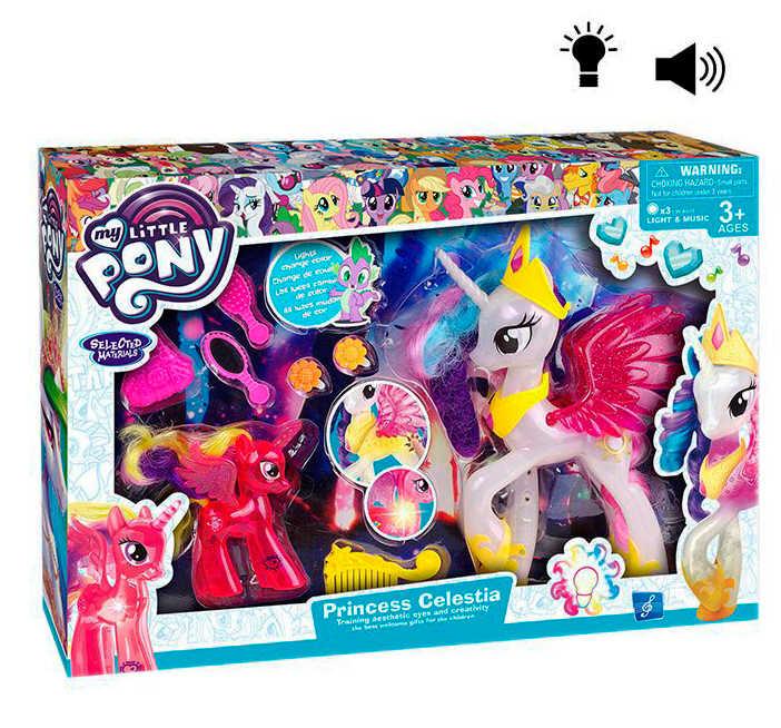 2 Фигрурки My Little Pony пони со световыми и звуковыми эффектами 1092 - фото 1 - id-p114441647