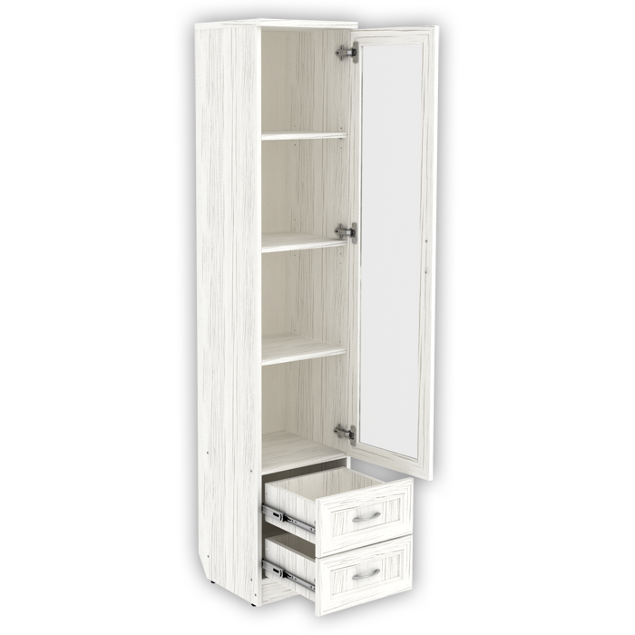 Шкаф для книг с ящиками узкий арт. 220 (Арктика) система Гарун - фото 2 - id-p114448130