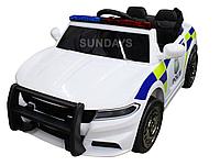 Детский электромобиль Sundays Dodge Police BJC666 белый
