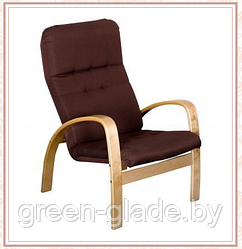 Кресло для отдыха Ладога каркас Береза ткань Basic Coffee