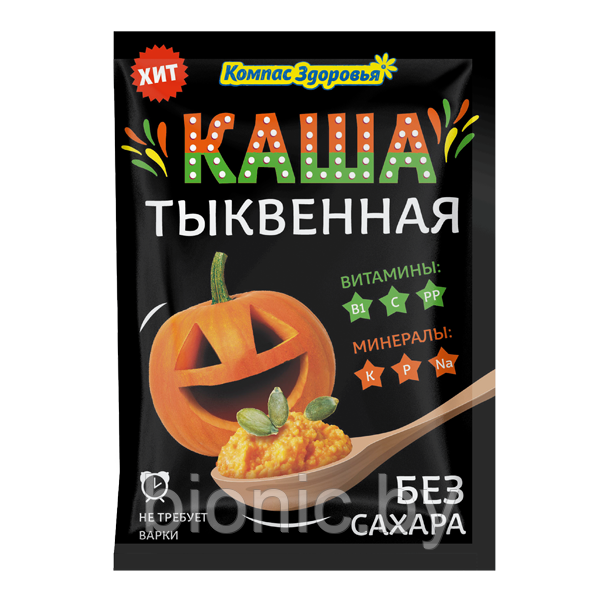 Каша заварная "Тыквенная" (порционная) "Компас Здоровья", 30гр 1/10