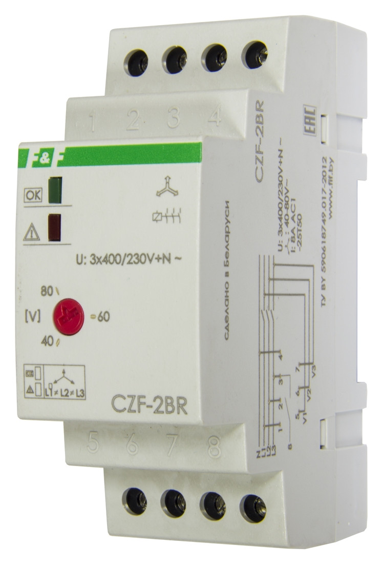 CZF-2BR Реле контроля наличия и асимметрии фаз (состояния контакта контактора) - фото 1 - id-p113845513