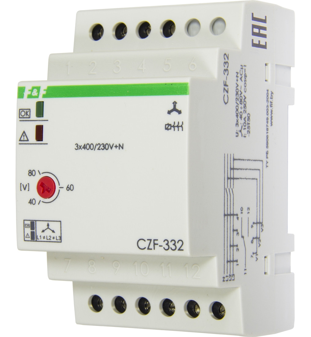 CZF-332 Реле контроля наличия и асимметрии фаз (состояния контакта контактора) - фото 1 - id-p113845514