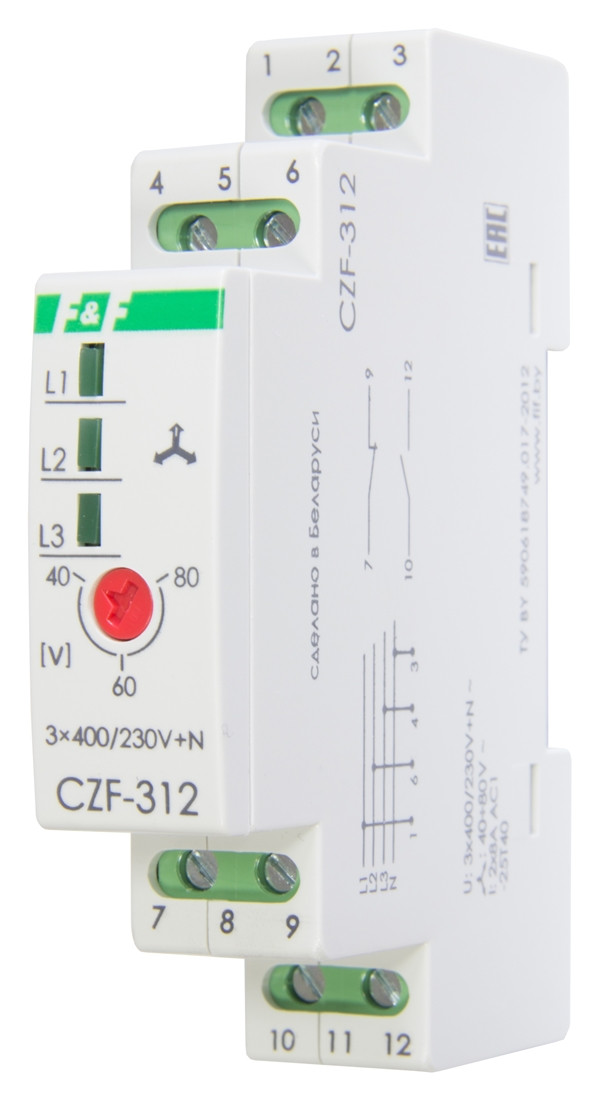 CZF-312 Реле контроля наличия и асимметрии фаз - фото 1 - id-p113845541