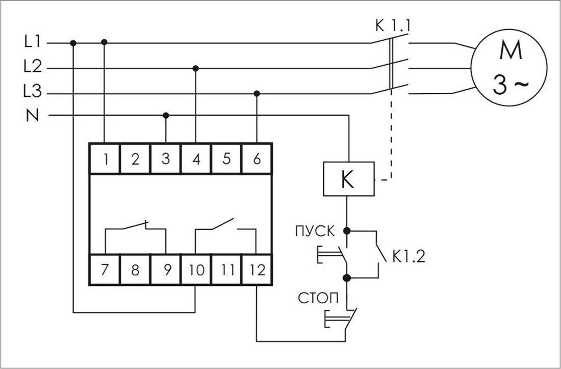 CZF-312 Реле контроля наличия и асимметрии фаз - фото 2 - id-p113845541