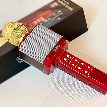 Караоке-микрофон WSTER-1828 ОРИГИНАЛ (Красный), фото 2