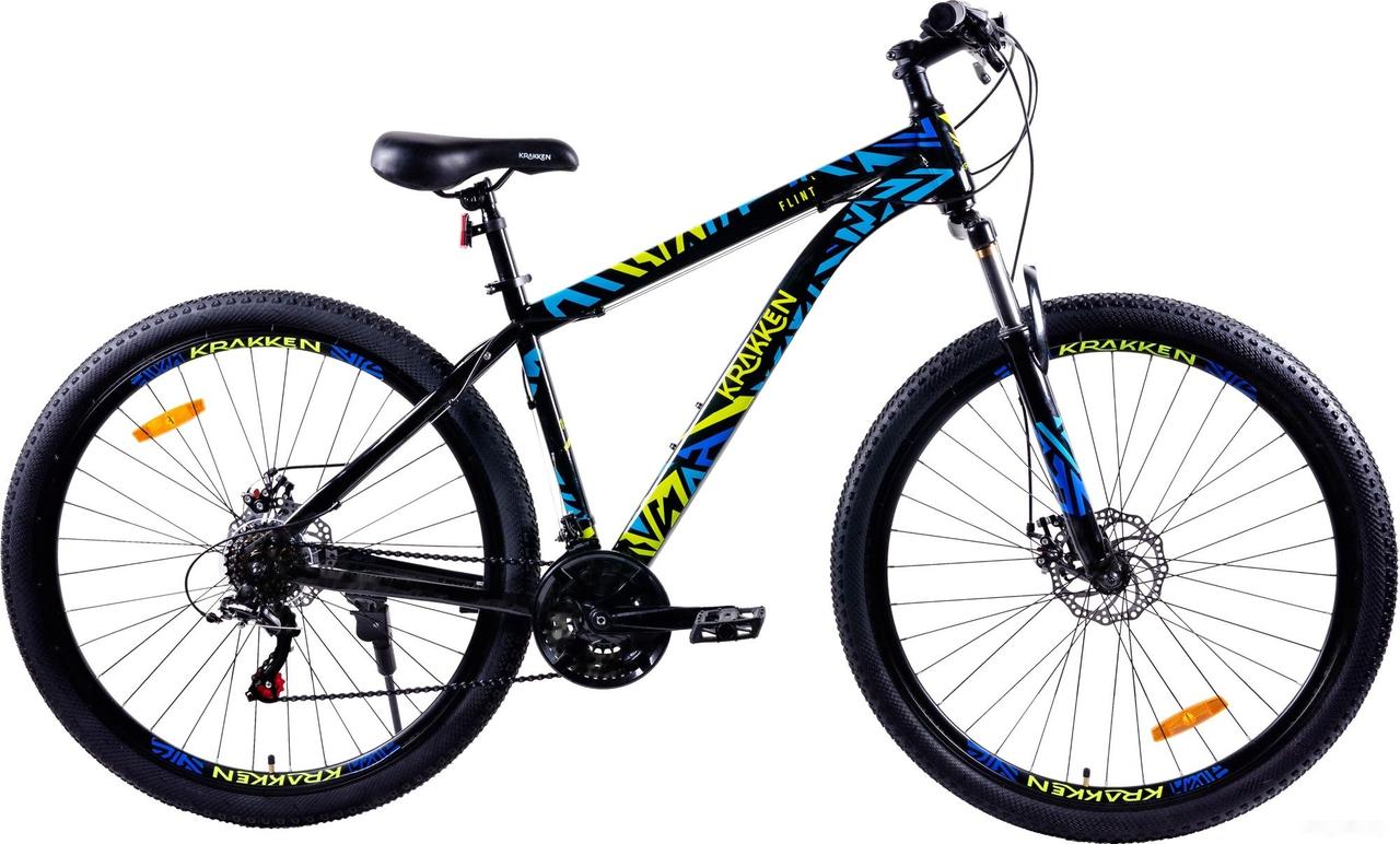 Велосипед Krakken Flint 29 (черный/синий) - фото 1 - id-p114496068