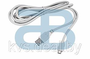 Кабель micro USB (male) штекер - USB-A (male) штекер, длина 3 метра, белый (PE пакет) REXANT