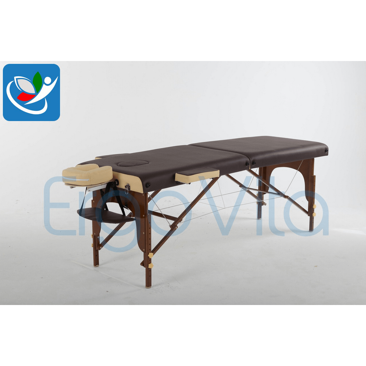 Массажный стол ErgoVita MASTER коричневый+бежевый - фото 1 - id-p114497909