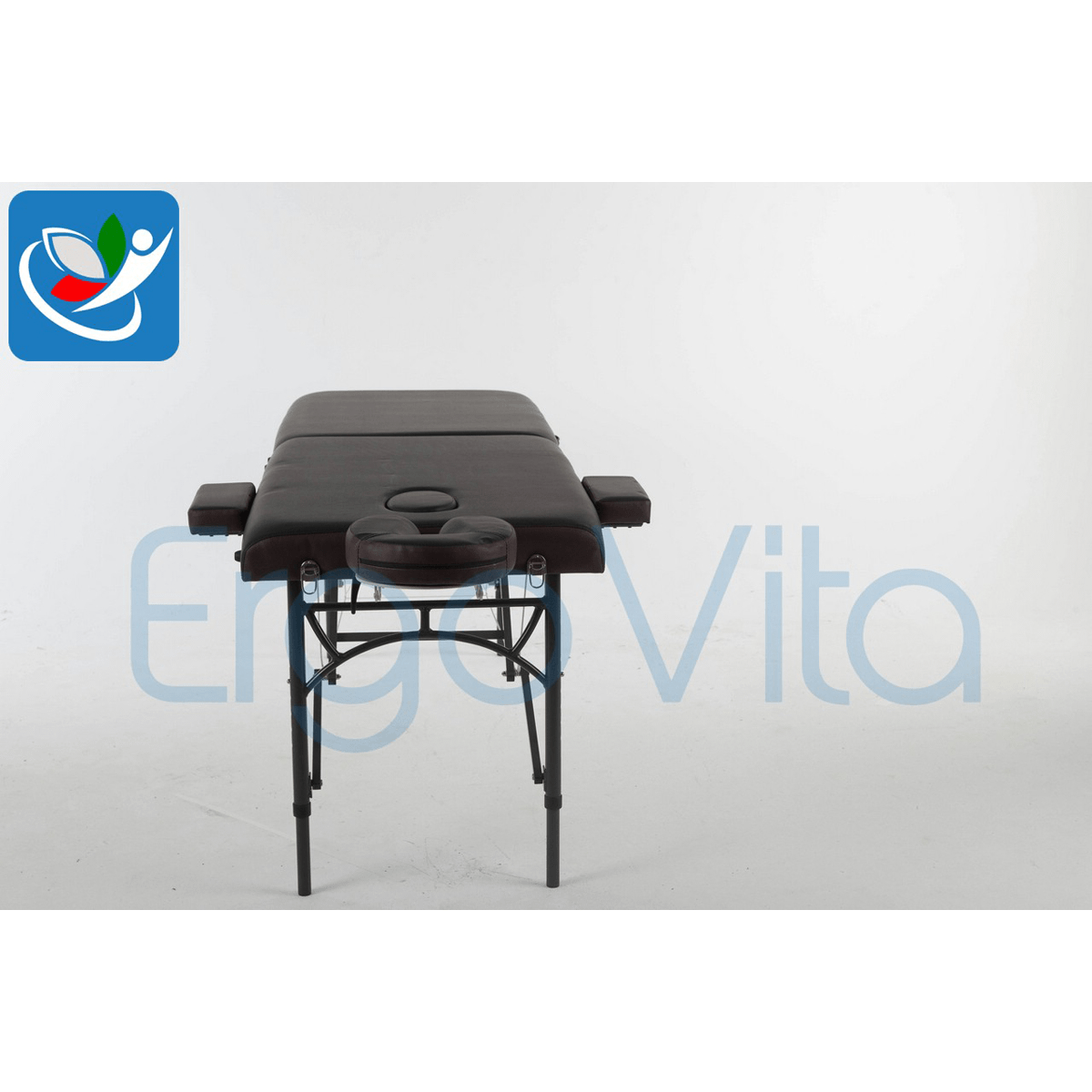 Массажный стол ErgoVita Master Alu (черный+коричневый) - фото 3 - id-p91396333
