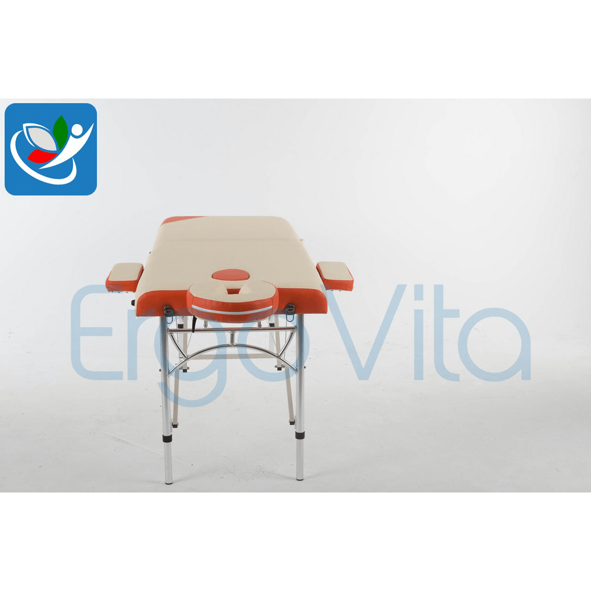 Массажный стол ErgoVita Master Alu (кремовый+оранжевый) - фото 3 - id-p114498865