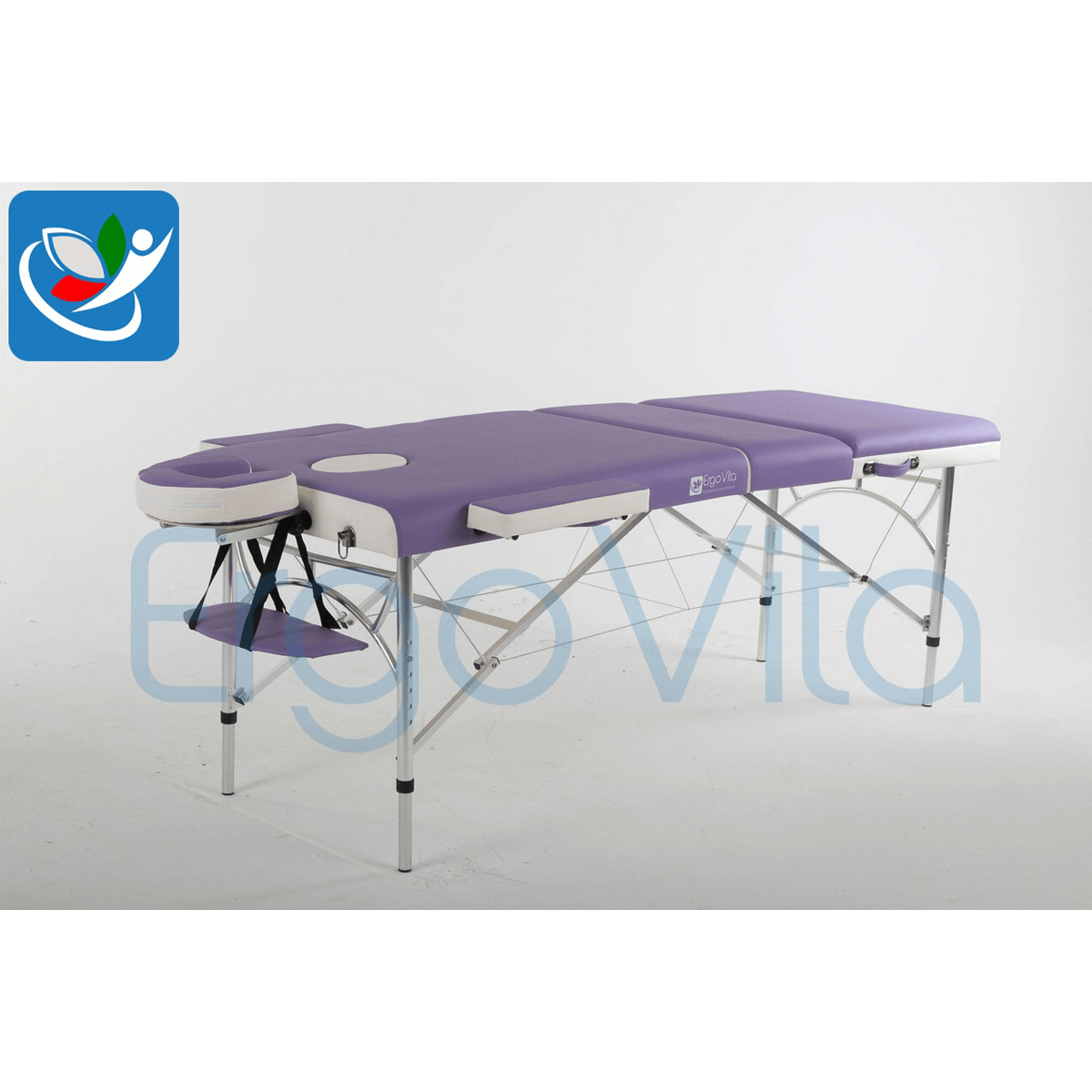 Массажный стол ErgoVita Master Alu Comfort Plus (сиреневый+белый) - фото 3 - id-p91395938